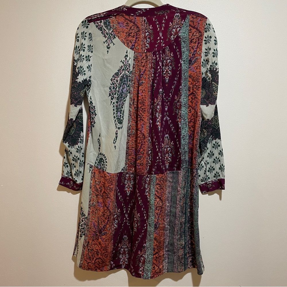 Anthropologie Tiny Patchwork Print Shirtdress Shi… - image 13